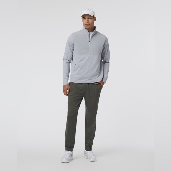 NWOT Vuori Sunday Performance Track Pant Jogger 2.0 Kale Heather Green Size XL - Picture 2 of 11